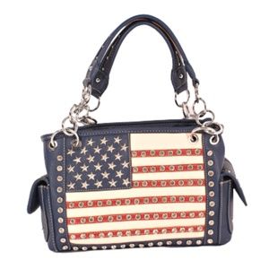 American Flag Rhinestone Handbag CCW Pocket